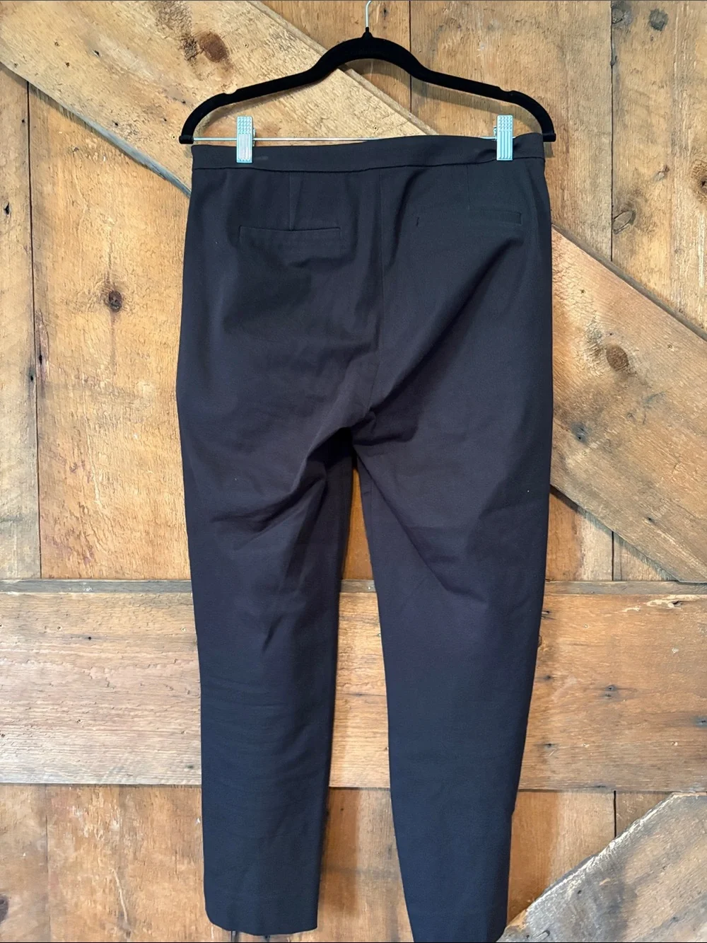 J. Crew Martie Black Cropped Ankle Pants Women Size 6 Tailored Trousers